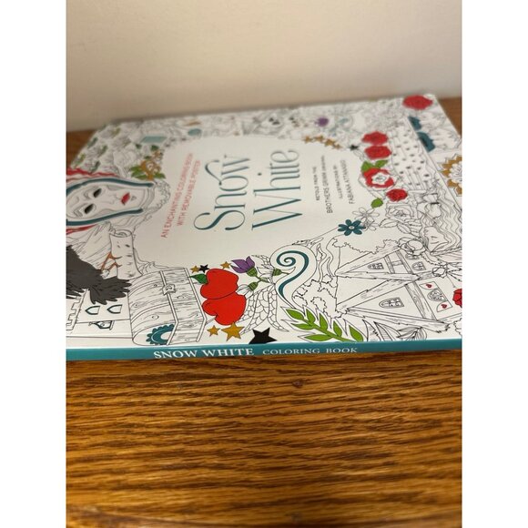 SNOW WHITE COLORING BOOK By Fabiana Attanasio w Removable Poster NEW - Picture 2 of 3